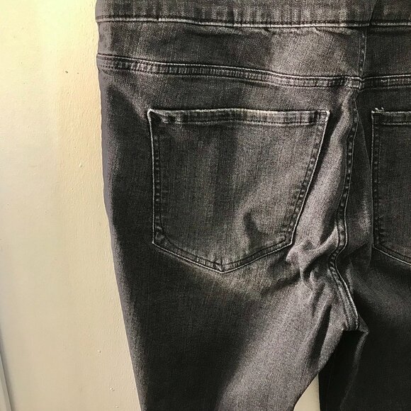 Express Grey Stretched Denim Perfect Jeans - Size 16L - Picture 7 of 7